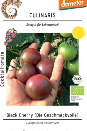 Laatste kans | Culinaris Bio Cocktailtomaat "Black Cherry", 15 Korrels