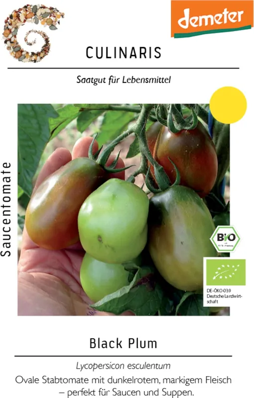 Speciale aanbieding | Culinaris Bio Trostomaat "Black Plum", 15 Korrels
