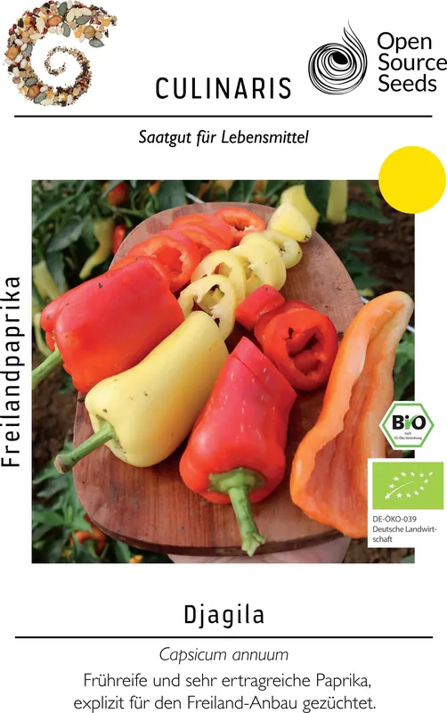 Culinaris Bio Paprika "Djagila, 15 Korrels | Nu beschikbaar