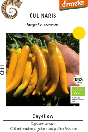 Culinaris Bio Chili "Cayellow", 15 Korrels | Aanbieding