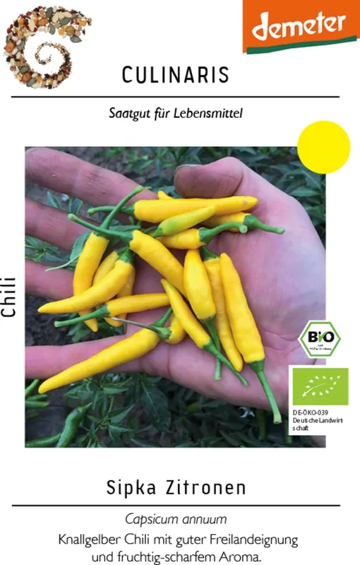 Scherpe prijs | Culinaris Bio Chili "Sipka Zitrone", 15 Korrels