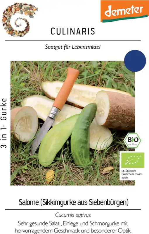 Expreslevering | Culinaris Bio Komkommer "Salome", 12 Korrels