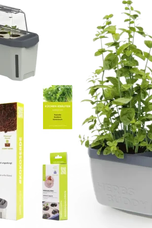 Meest verkocht | GUSTA GARDEN Kruidenpower Set, Lichtgrijs