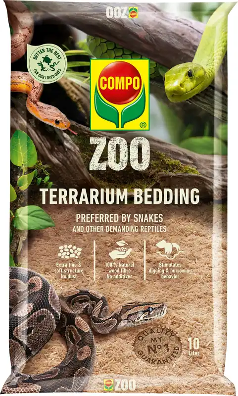 COMPO Terrariumsubstraat voor Slangen & Andere Reptielen, 10 L | Premiumkwaliteit