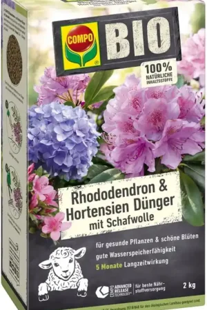 COMPO BIO Rhododendron- & Hortensiameststof met Schapenwol, 2 kg | Actie