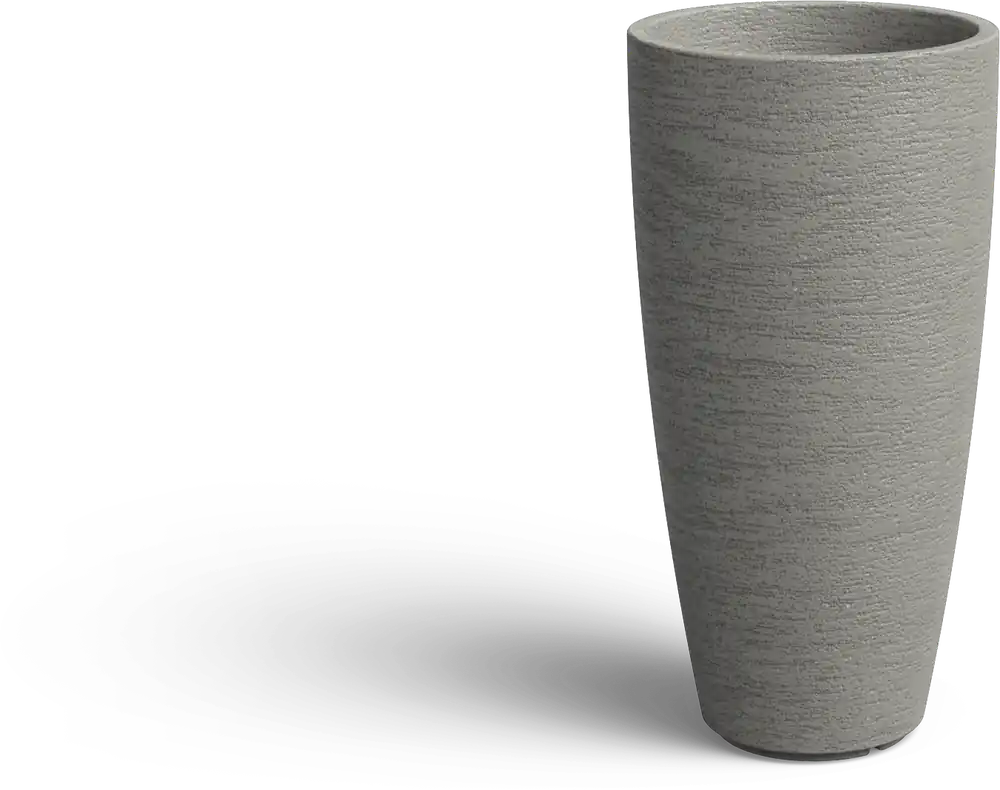 Direct van de fabrikant - ADEZZ Liv Plantenbak van Beton/Polymeer - Kaolin, Ø 400 x 800 mm