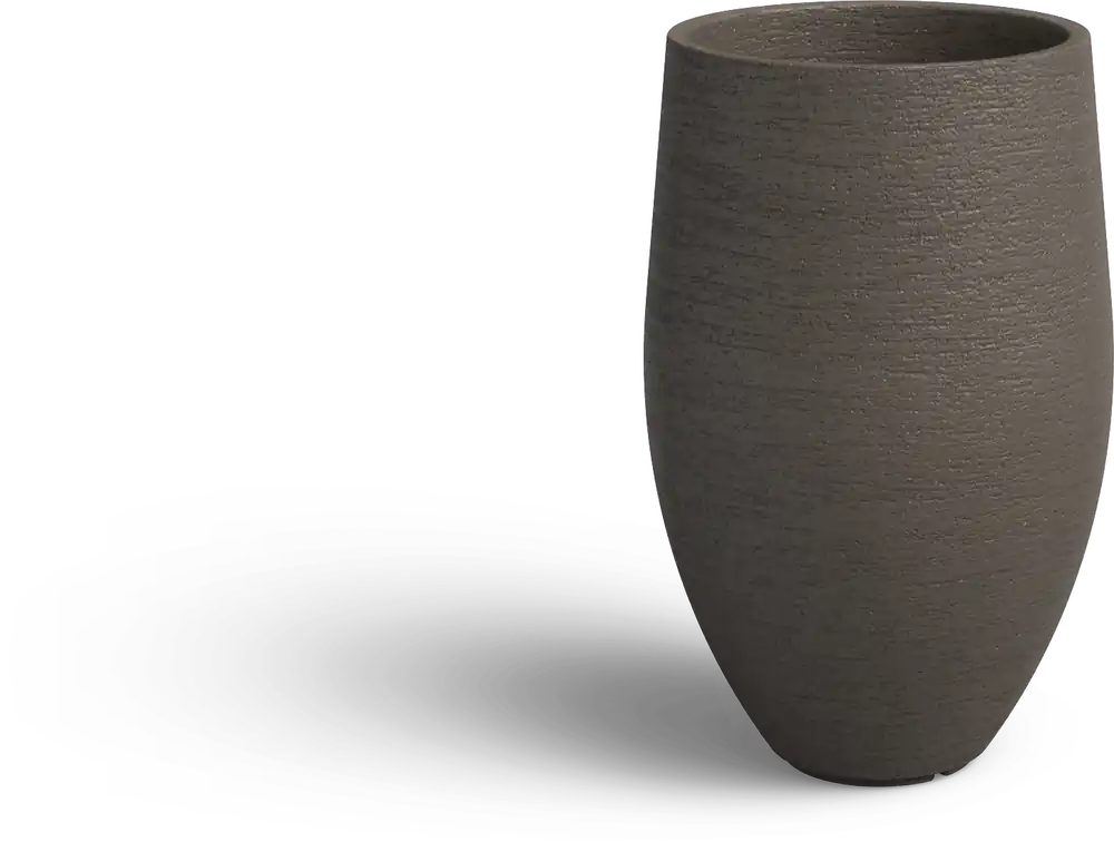 ADEZZ Kivo Plantenbak van Beton/Polymeer - Umber, Ø 500 x 800 mm - Topprijs