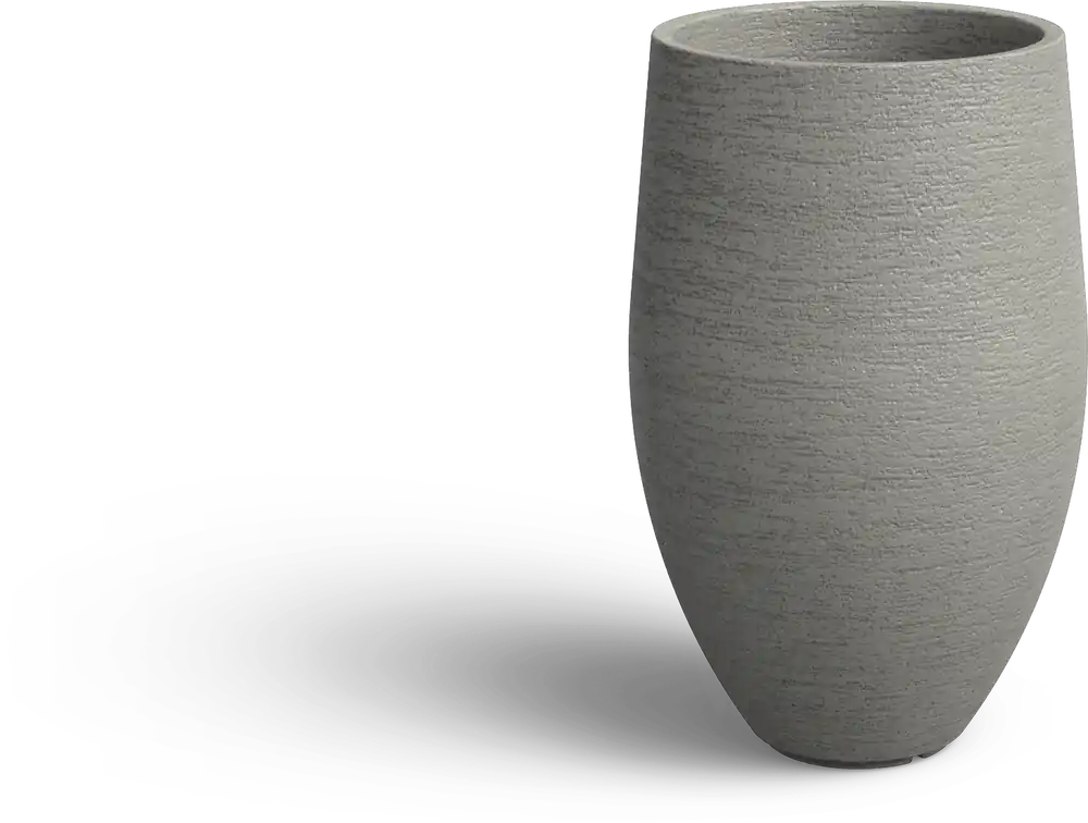 ADEZZ Kivo Plantenbak van Beton/Polymeer - Kaolin, Ø 500 x 800 mm | Opruiming