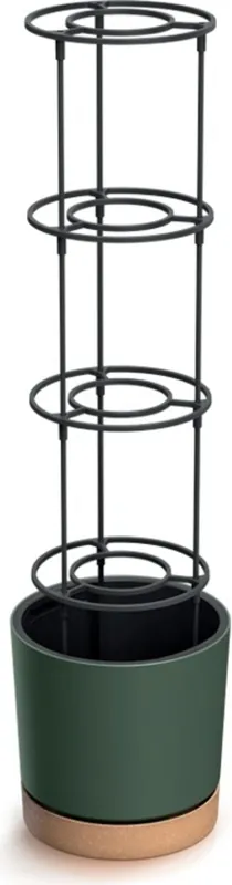 Prosperplast Kweekpot "Home Grower" voor Tomaten incl. Klimhulp - Groen, ⌀ 39 cm - Verlaagde prijs