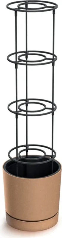 Zolang de voorraad strekt - Prosperplast Kweekpot "Home Grower" voor Tomaten incl. Klimhulp - ECO Natuur, ⌀ 39 cm