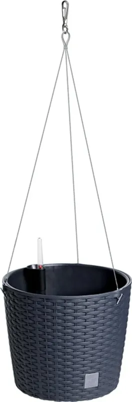 Prosperplast Hangende Bloempot Rato W, Antraciet - Veilige betaling