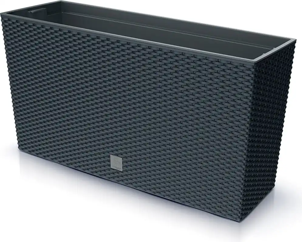 Scherpe prijs - Prosperplast Bloembak Rato Case M met Planteninzet - 77 x 23,5 cm, Bruin