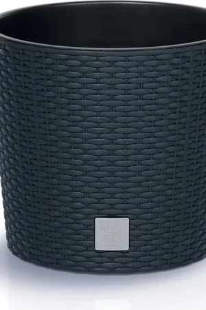 Actie loopt bijna af - Prosperplast Bloempot Rato Round - Antraciet, ⌀ 30 cm