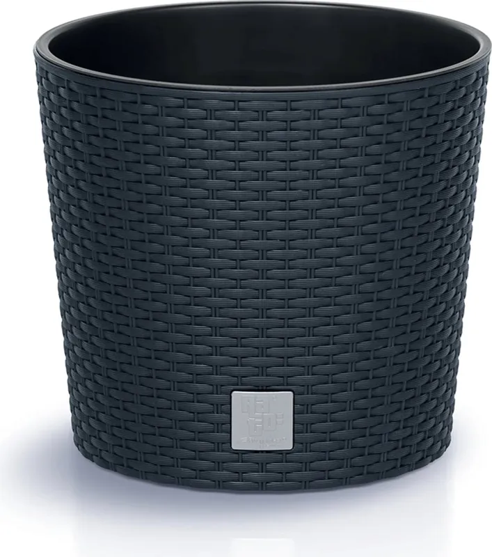 Actie loopt bijna af - Prosperplast Bloempot Rato Round - Antraciet, ⌀ 30 cm