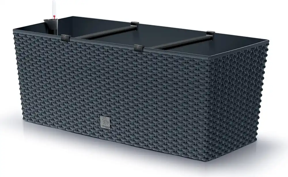 Prosperplast Bloembak Rato Case incl. Bewateringssysteem - Antraciet, L 51,4 cm - Hoog gewaardeerd