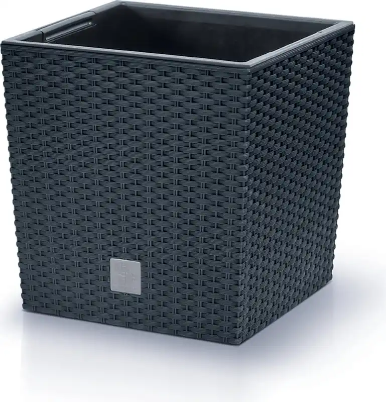 Makkelijk bestellen | Prosperplast Bloempot Rato Low - Antraciet, 20x20 cm