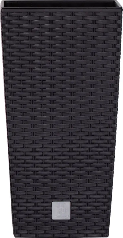 Prosperplast Bloempot Rato Square High - Antraciet, 29x29x55 cm | Speciale deal