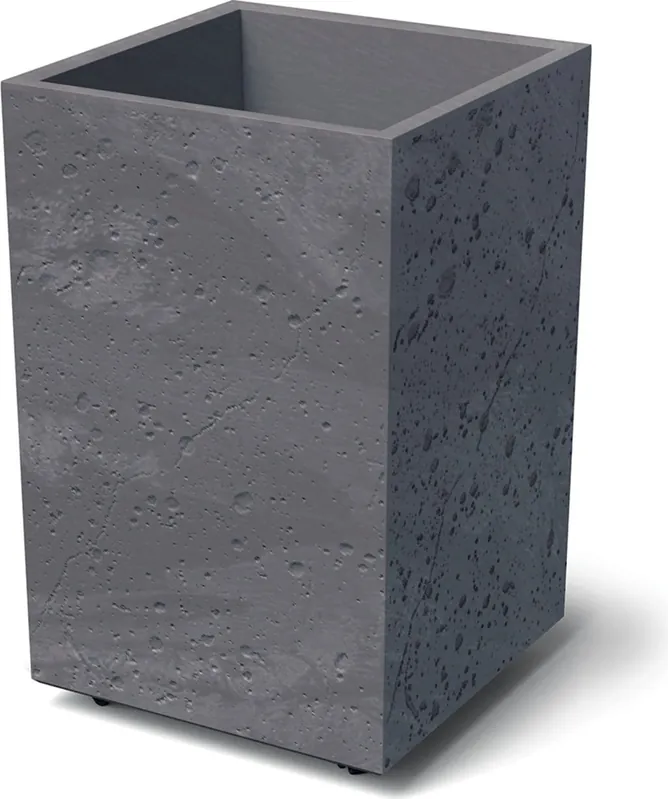Online bestellen | Prosperplast Plantenpot Sierra Square High Beton Effect, Antraciet