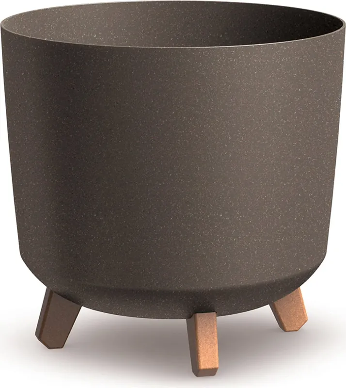 Direct kopen | Prosperplast Bloempot Gracia Tubus ECO Wood - Koffie