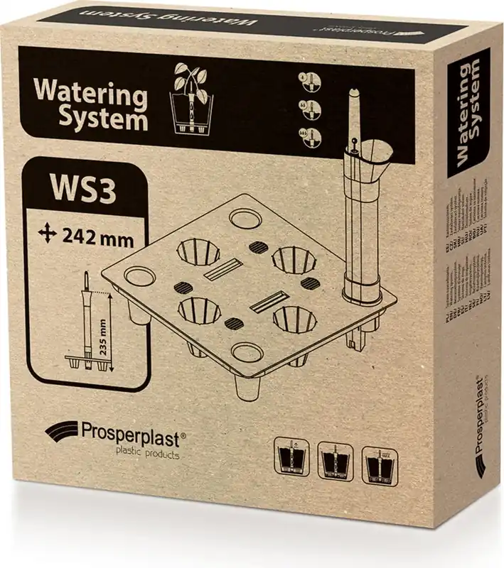 Prosperplast Bewateringssysteem "Vierkant" voor DRTS300/DURS300L, 24,5 x 24,5 cm - Laatste dagen