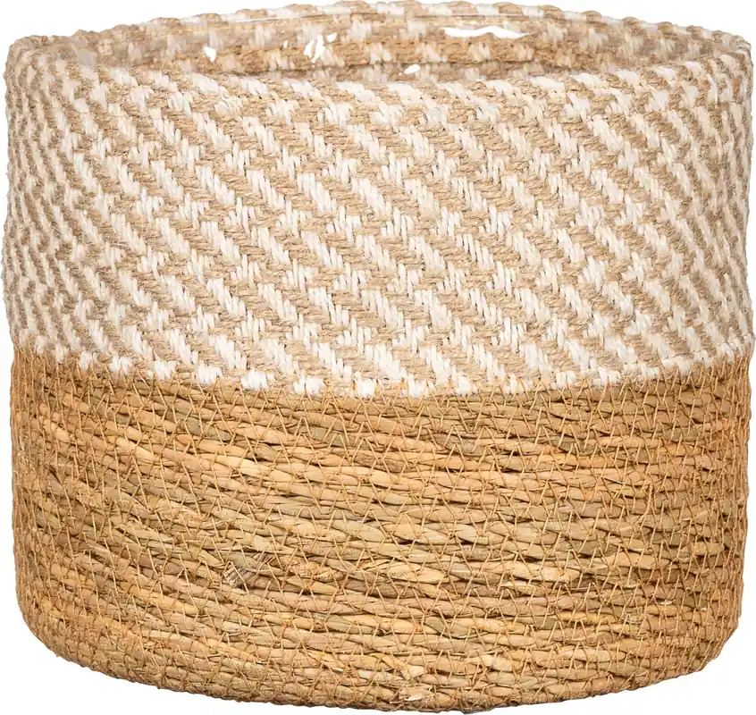 Slechts tijdelijk - Scheurich Zeegras Plantenmand, Ø 13 cm