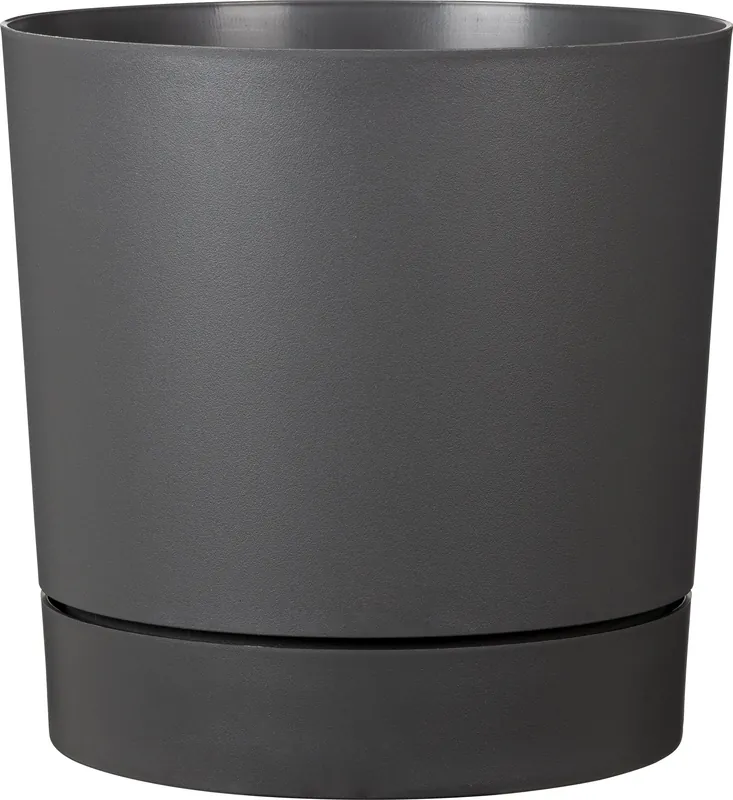Scheurich Plano+ Plantenbak Metallic Grey, Ø 29 cm - Actie