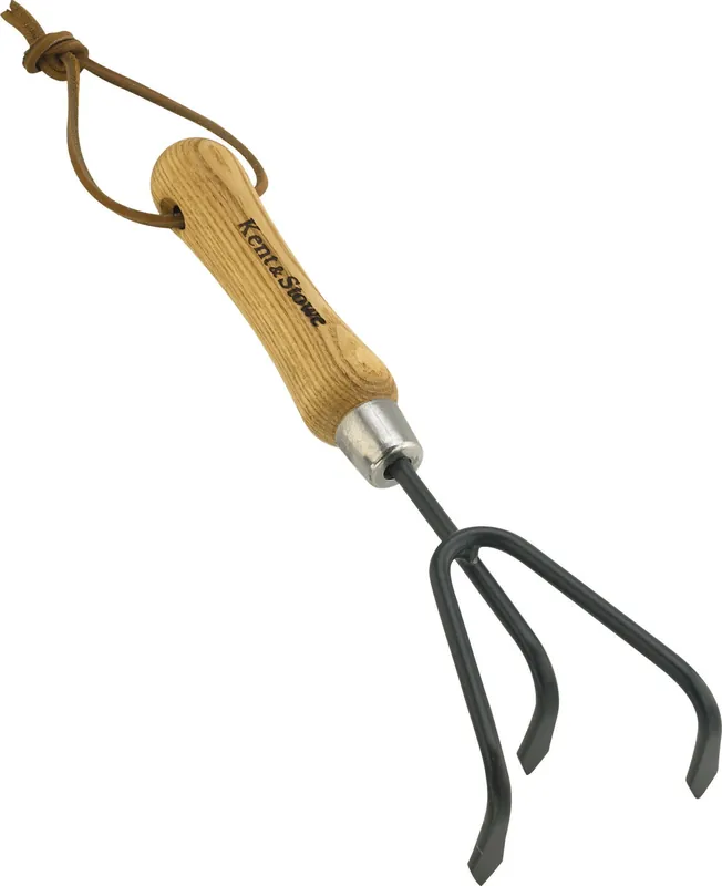 Verlaagde prijs - Kent & Stowe Handcultivator met 3 Tanden van Koolstofstaal