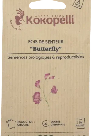 Laatste stuks | Kokopelli Biologische Pronkerwt "Butterfly", 40 Korrels