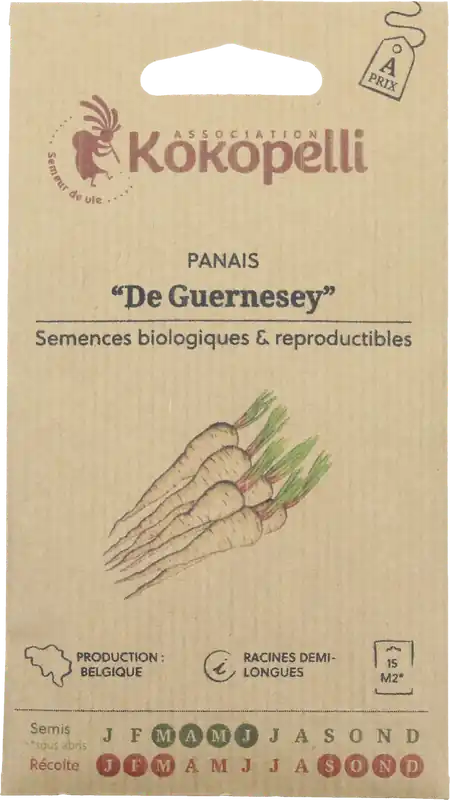 Nieuw gelanceerd | Kokopelli Biologische Pastinaak "Guernsey", 2 g