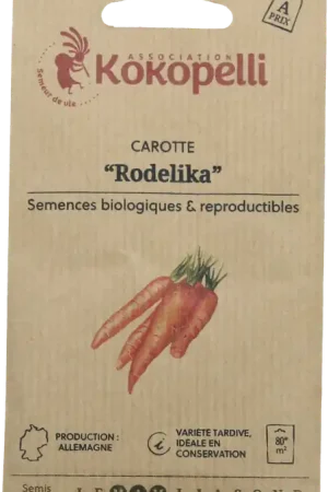 Kokopelli Biologische Rode Wortel "Rodelika", 4 g - Veel gekozen