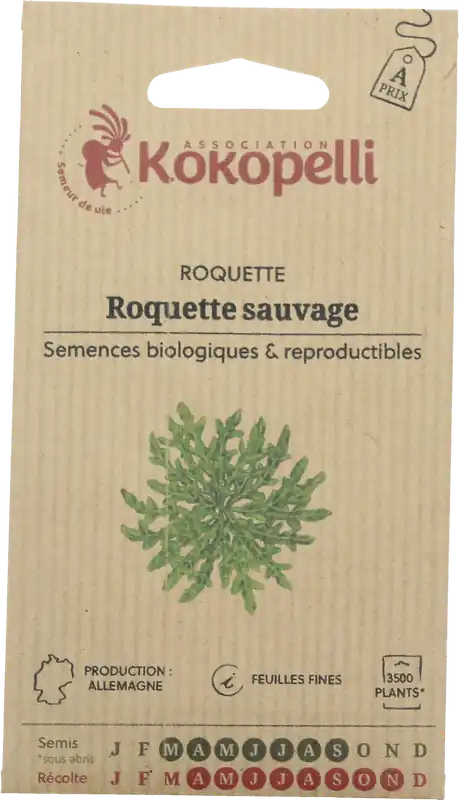 Kokopelli Biologische Wilde Rucola, 1 g | Expreslevering