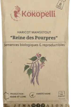 Kokopelli Biologische Struikboon "Reine des Pourpres", 80 g - Veilig betalen