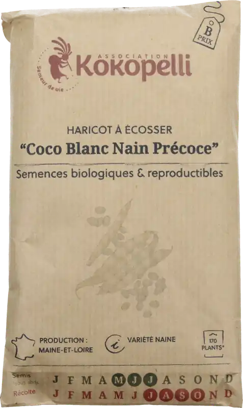 Nieuw in de shop | Kokopelli Biologische Struikboon "Coco Blanc", 80 g