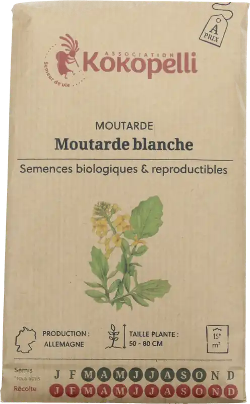 Kokopelli Biologische Witte & Gele Mosterd, 40 g | Premium