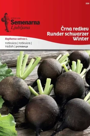 Direct leverbaar - Semenarna Ljubljana Tuinradijszaden "Runder Schwarzer Winter", 8 g