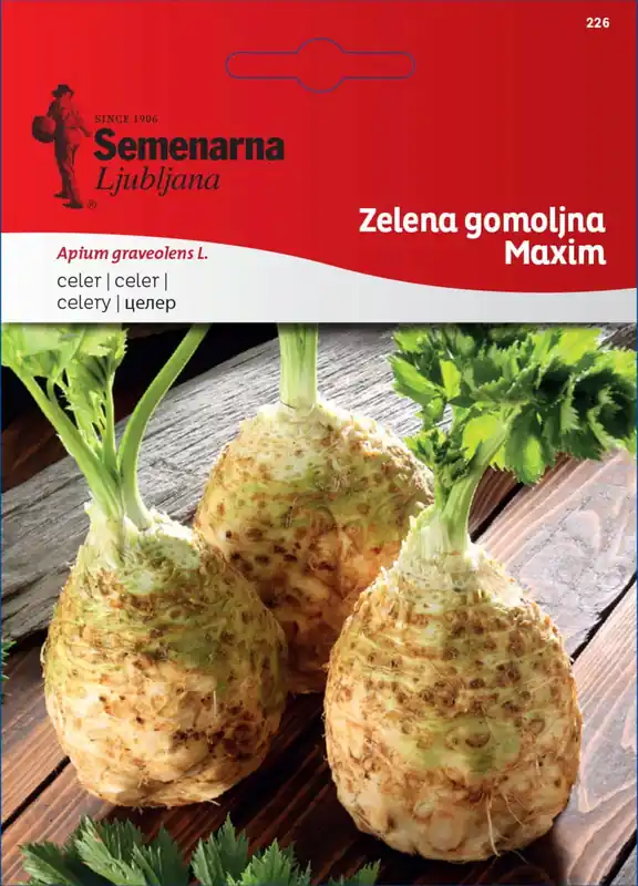 Semenarna Ljubljana Knolselderij-zaden "Maxim", 4 g - Klaar voor verzending