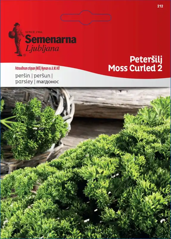 Semenarna Ljubljana Peterselie-zaden "Moss Curled 2" (Gekruld), 8 g | Nieuw gelanceerd