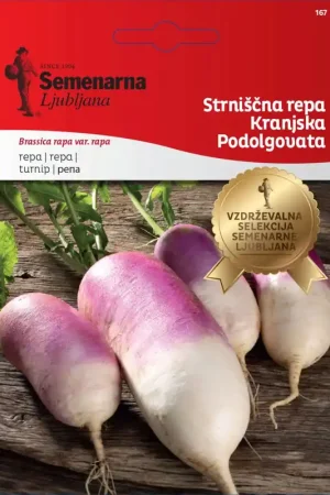 Semenarna Ljubljana Knolraap-zaden "Kranjska Podolgovata", 10 g - Eenvoudig retourneren