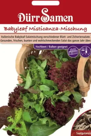 Topkwaliteit - Dürr Samen Snijsla-zaden "Misticanza", 1.000 Korrels