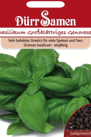 Mis het niet - Dürr Samen Basilicumzaden "Genoveser", 200 Korrels