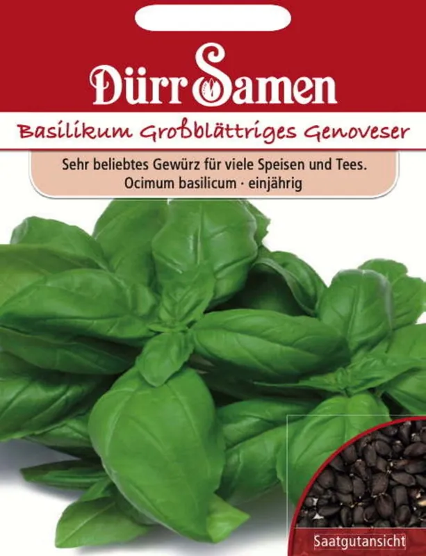 Mis het niet - Dürr Samen Basilicumzaden "Genoveser", 200 Korrels