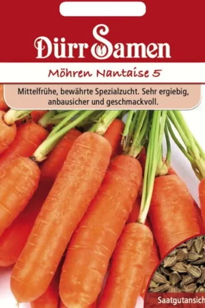 Dürr Samen Wortelzaden "Nantaise 5", 2.000 Korrels - Klantfavoriet