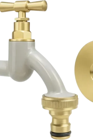Flitsaanbieding | Livlig Waterkraan met Rozetset, Greige