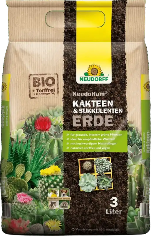 Actie - Neudorff NeudoHum Grond voor Cactussen & Vetplanten, 3 L