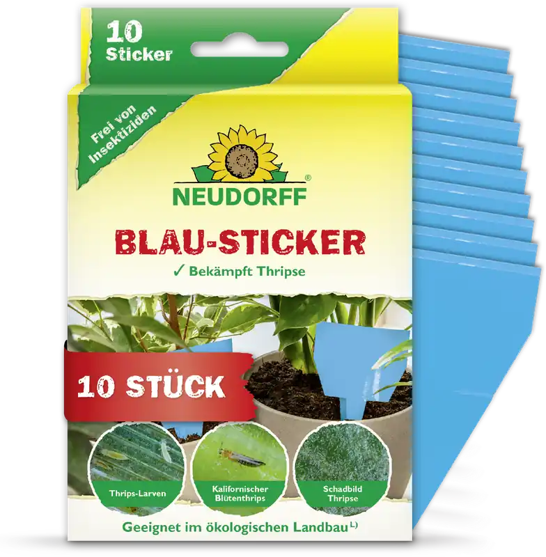 Neudorff Blauwe Stickers, 10 stuks - Extra voordeel