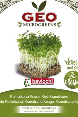 Premiumkwaliteit - Bavicchi Biologische Kiemgroenten "Rote Komatsuna", 15 g
