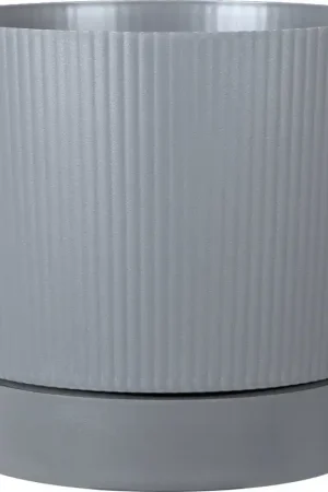Voordeelprijs | Scheurich Plantenbak Lino+ Pure Grey, Ø 29 cm