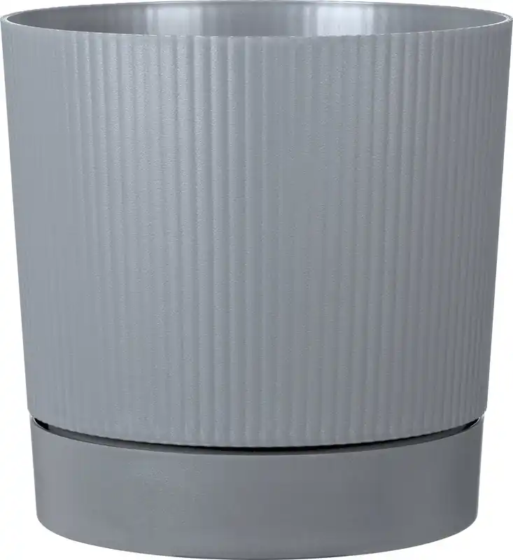 Voordeelprijs | Scheurich Plantenbak Lino+ Pure Grey, Ø 29 cm
