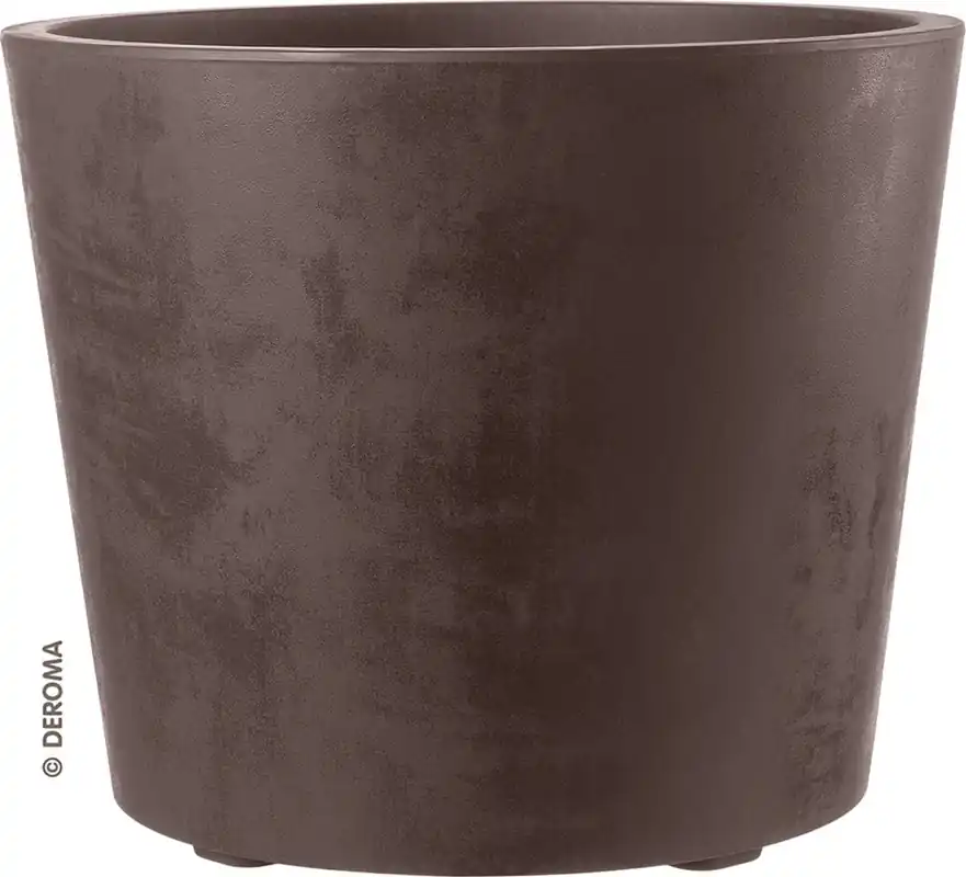 Deroma Plantenbak "Millenium" 59 cm met Waterreservoir, Antraciet - Nieuw in het assortiment