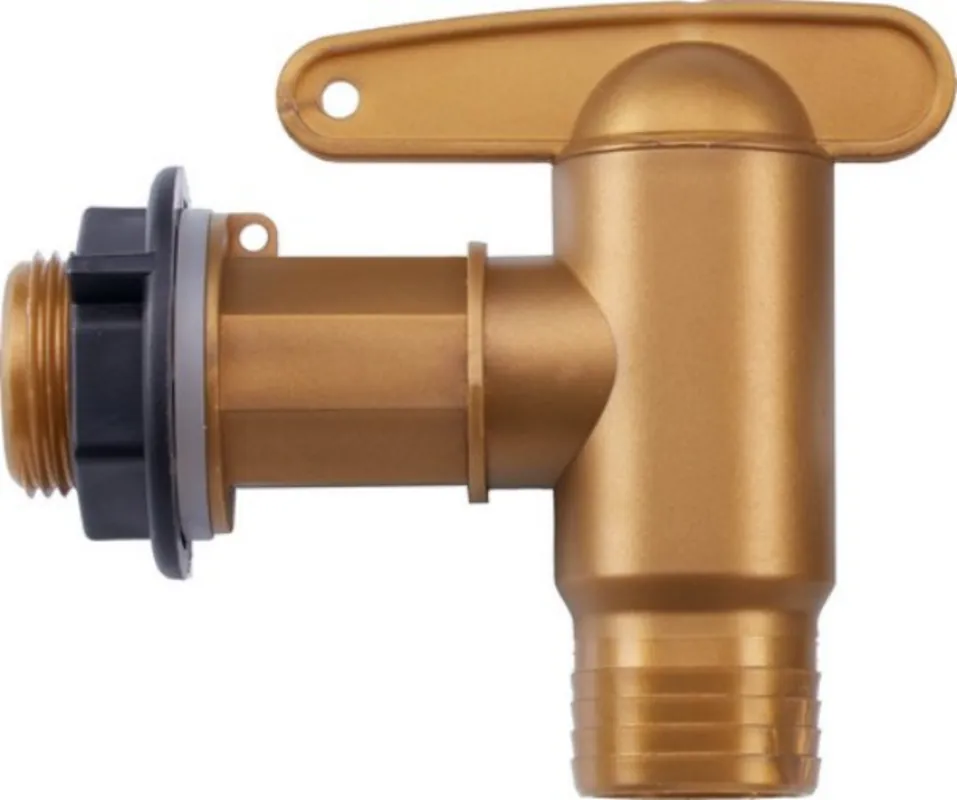 Sale | Garantia AQUA QUICK Kunststof Uitloopkraan 3/4‘‘ - Messingkleurig